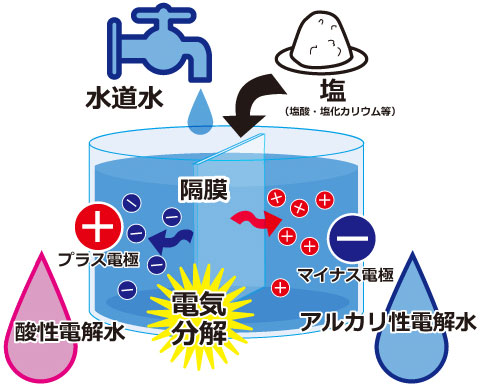 電解水の説明図